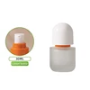 Flacon givré 30ml - lotion orange + couvercle blanc Yunshang