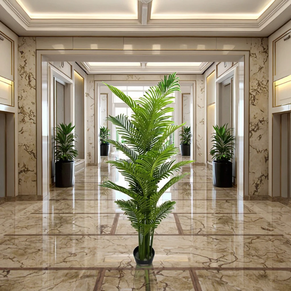 21 шт. искусственные листья бонсай Горшечное пальмовое растение большие 190 см (75 дюймов) высокое качество искусственное