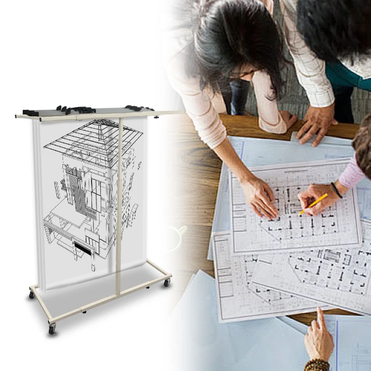 JH-Mech Drawing Rack with Wheels Poster Rack Display Strong Durable ...