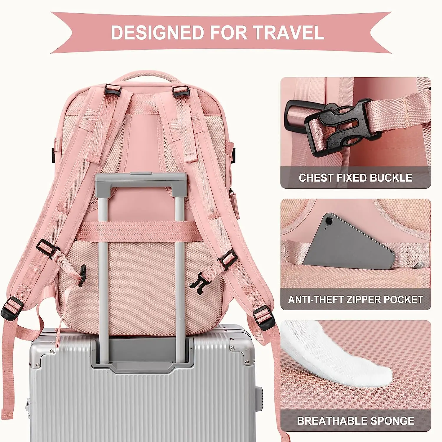 Oem Customized Multi-function Backpack Nylon Backpack Travel Polyester ...