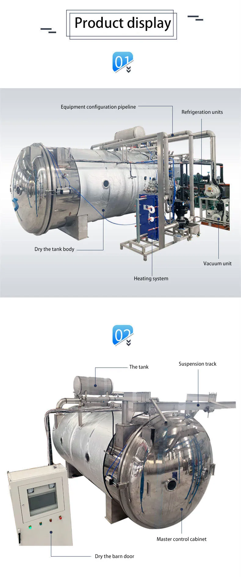 Automatic Industrial Freeze Dryer for Fruits and Vegetables Food Processing Freeze Drying Machine Key Dough Sheeter Included