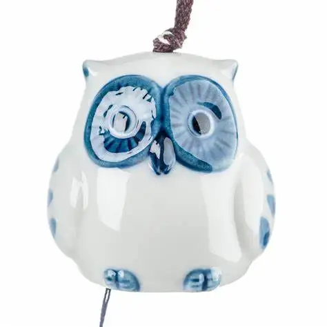 
Керамический ветряной колокольчик с украшением в форме 