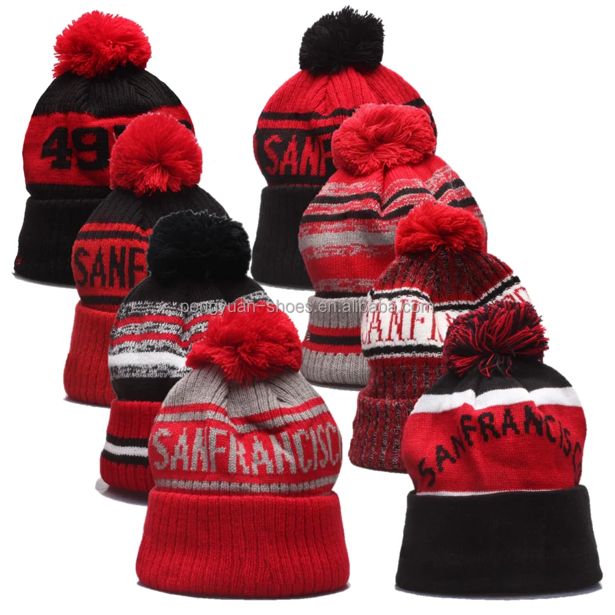 Official San Francisco 49ers Beanies, 49ers Knit Hats, Winter Hats, Skull  Caps