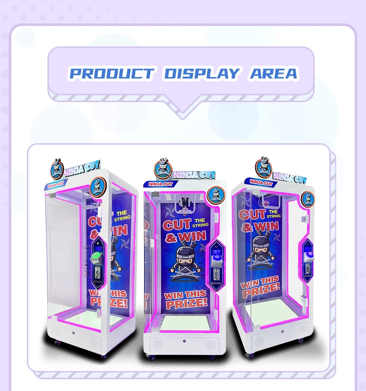 Pink Date Cut Prize Coin Amusement Arcade Game Machine Fashion Style Vending Machine Big Toy Cutting Claw Game for Sale