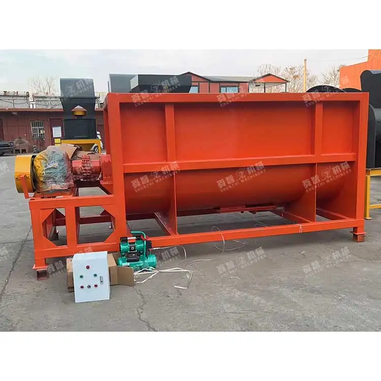 Bio Mixer Machine Alibaba.com: Horizontal double shaft, animal waste bio organic ...
