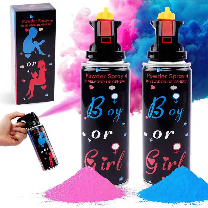 Boy or Girl Gender Reveal Smoke Spray 100% Biodegradable Party Supplies Fire Extinguisher Color Blaster