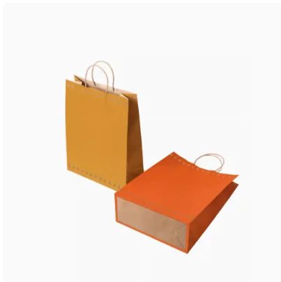 Retro art kraft paper gift packaging bag  full color portable bag milk tea baking and packaging bag