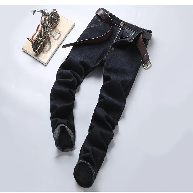 Custom Men's Jeans Cheap Straight Formal Jeans Solid Color Regular Denim Pants Buy Straight