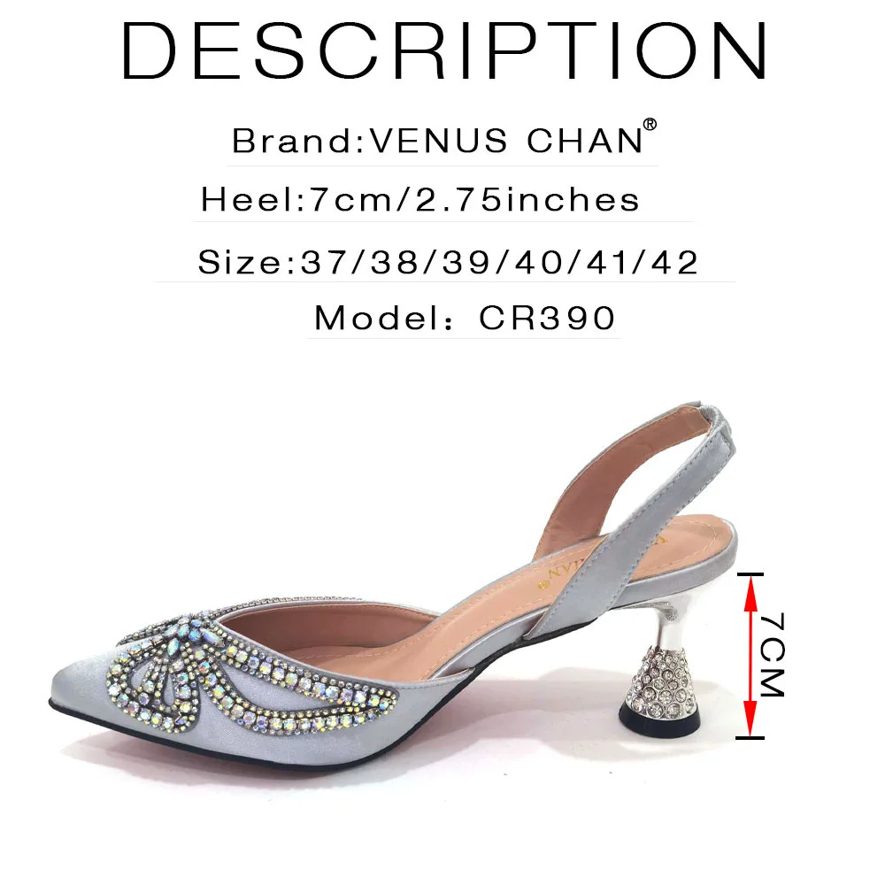 Stylish women's pointed rhinestone sandals with a matching square box bag - shoe bag combo set. High-quality, fashionable and durable accessories for women