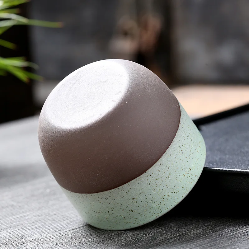 Retro Ceramic Coffee Cup 120ml Handmade Cup Without Handle Reactive Glaze Mug Stoneware Enamel Manufacturer