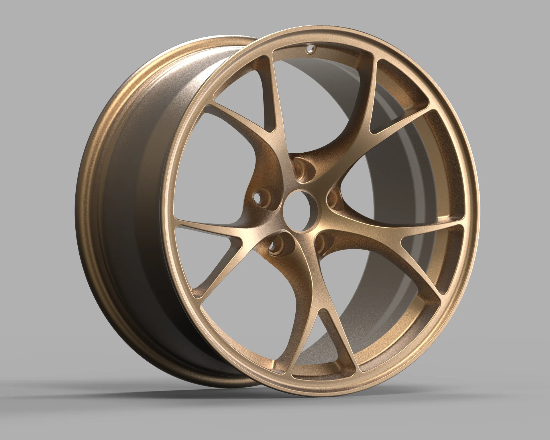 Brushed Silver Wheel High Strength Custom 6061-t6 Aluminum Alloy Forged ...