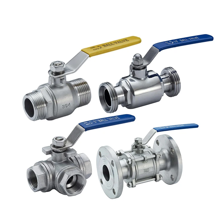 Sanitary Stainless Steel 304 316L Manual Flanged Connection Ball Valve