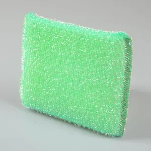 Factory Direct Supply Durable Gold Silver Wire Scouring Sponge for Magic Kitchen Cleaning Dishes-Bulk Cleaning Supplies