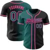 Teal Green and Black