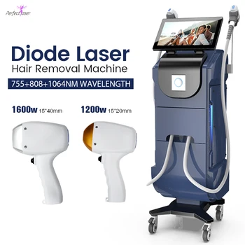 Perfectlaser High Power Professional 808NM 755NM 1064NM Laser Machine ice platinum 3 Wavelength Diode Laser Hair Removal Machine