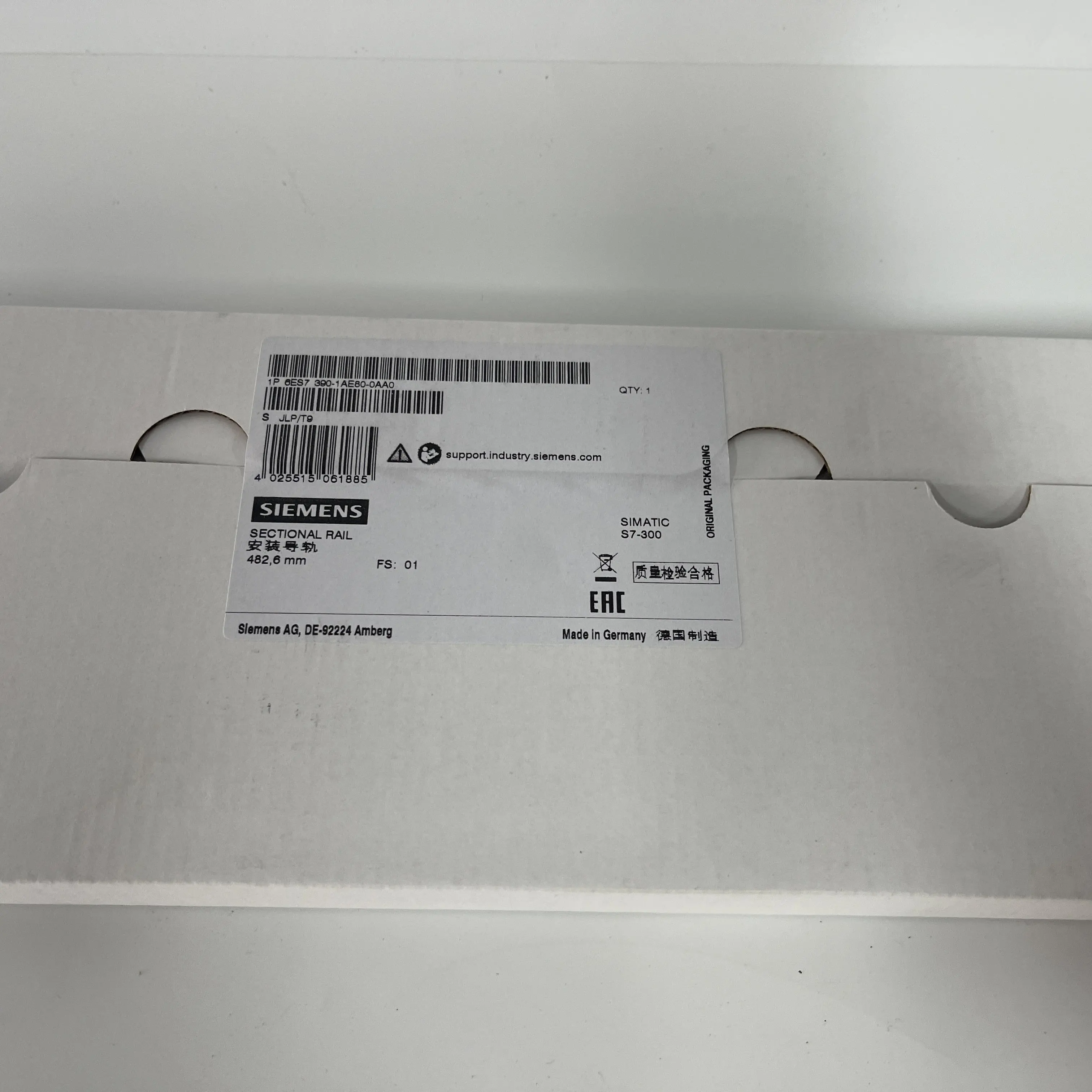 Siemens Sectional Mounting Rail 6ES7390-1AE80-0AA0 Siemens Sectional Mounting Rail 6ES7390-1AE80-0AA0