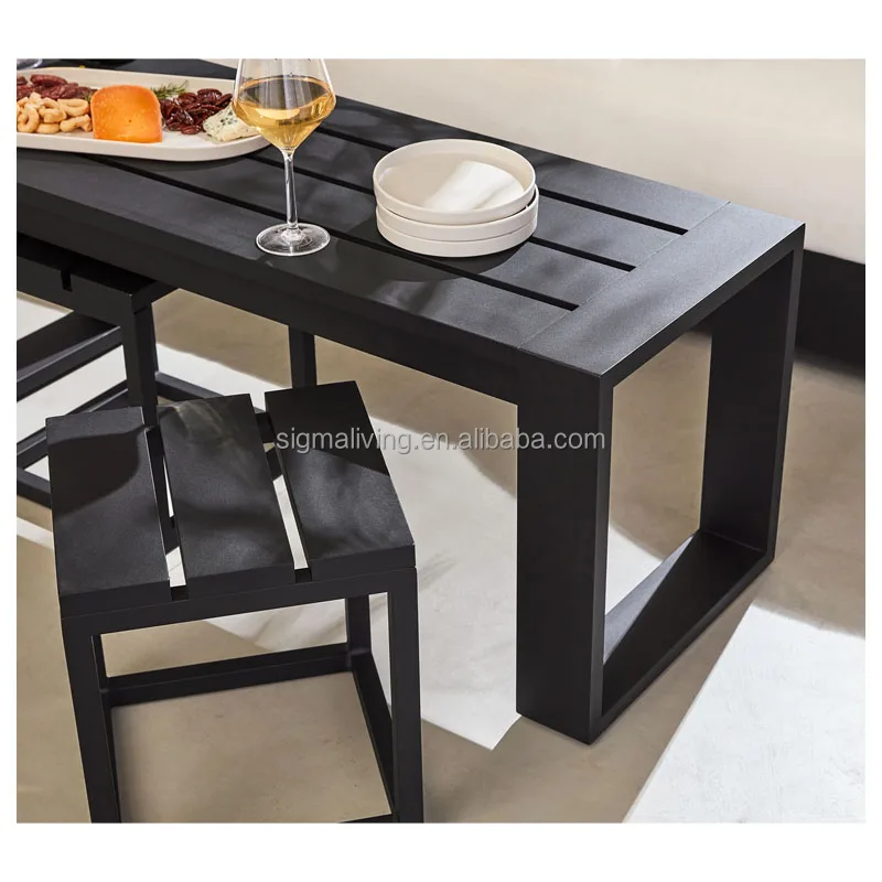 New aluminum casting outdoor furniture sofa set outdoor patio sofa metal high-end garden sofa