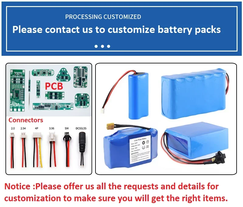 Customized 18650 21700 32700 Battery Pack 12v 24v 36v 48v 60v 72v 6ah ...