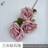Three-headed diamond rose JJTY pinkish-purple