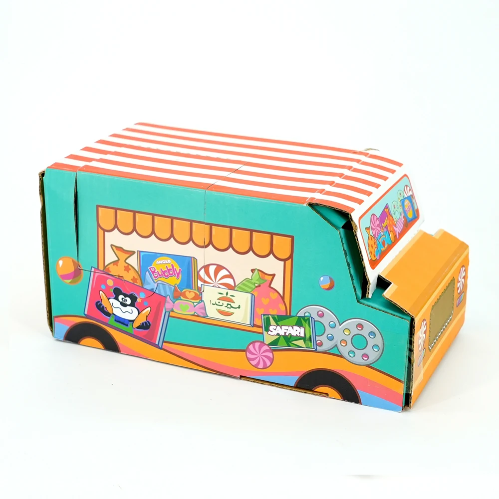 Custom Logo Size Corrugated Cartoon Matte Car Shipping Gift Box Colorful Packaging Car Paper Gift Box for Gift Packaging