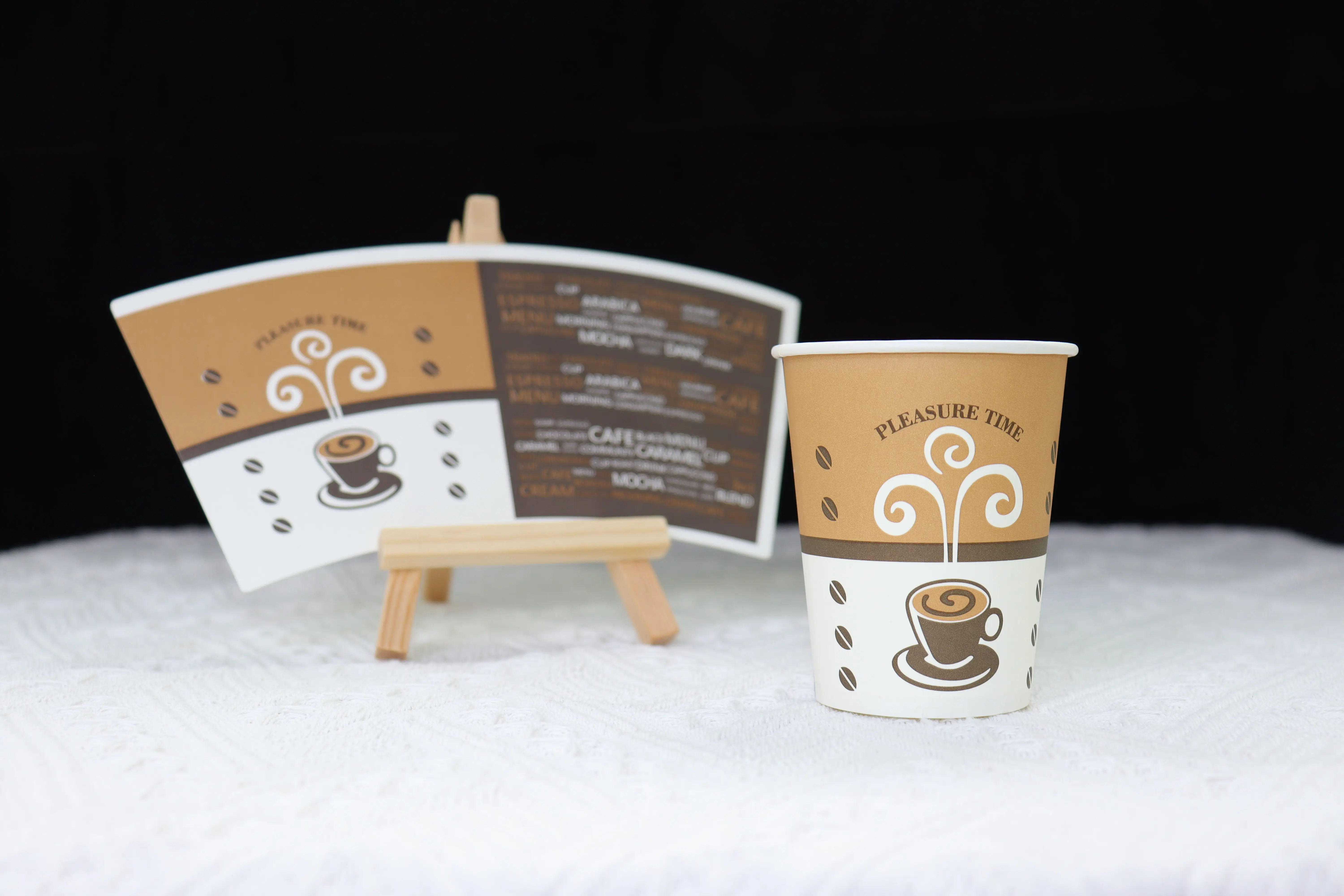 Ro Chain Paper Cup Fan - Customizable, Food Grade Material
