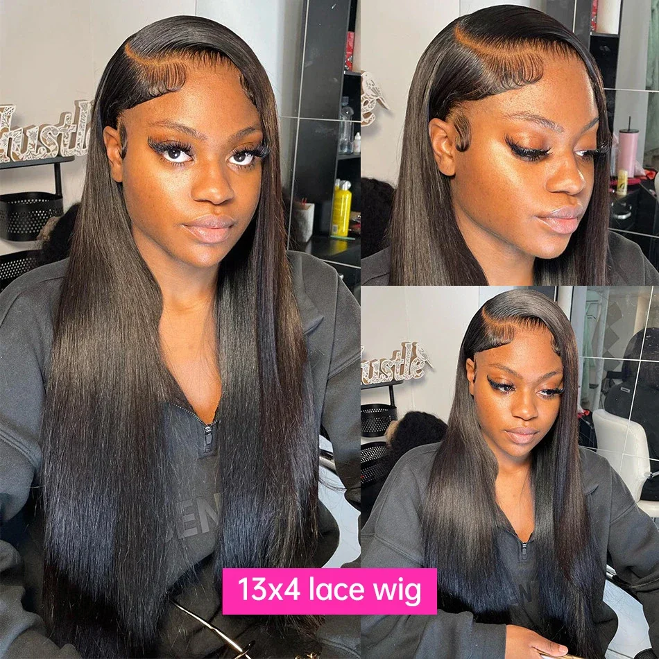 Echthaarperücke Lace Front Brasilianisch Glatt Natürlich_voghion.com