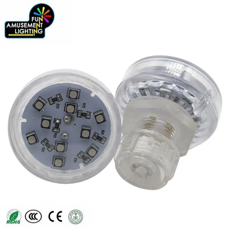 IP65 Programmable 2W E14 AC24 RGB LED Cabochon Light Fun Amusement Lamp