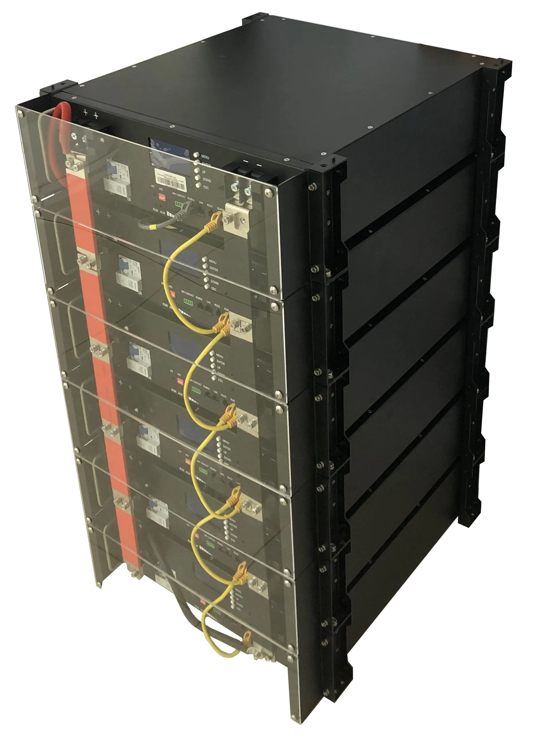 Rack-mounted Rechargeable 51.2V 100Ah 200Ah Lithium Ion Battery LiFePO4 ...