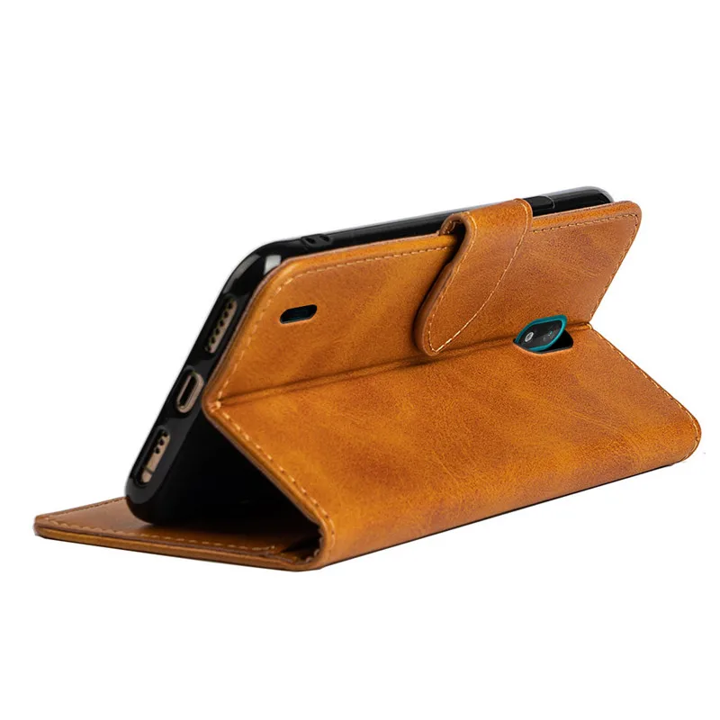 LINER Pelle Cover per Nokia C10 / Nokia C20, Premium PU/TPU Antiurto Portafoglio Supporto Stand Carta Fessura Magnetica Custodia Flip Case Cover per