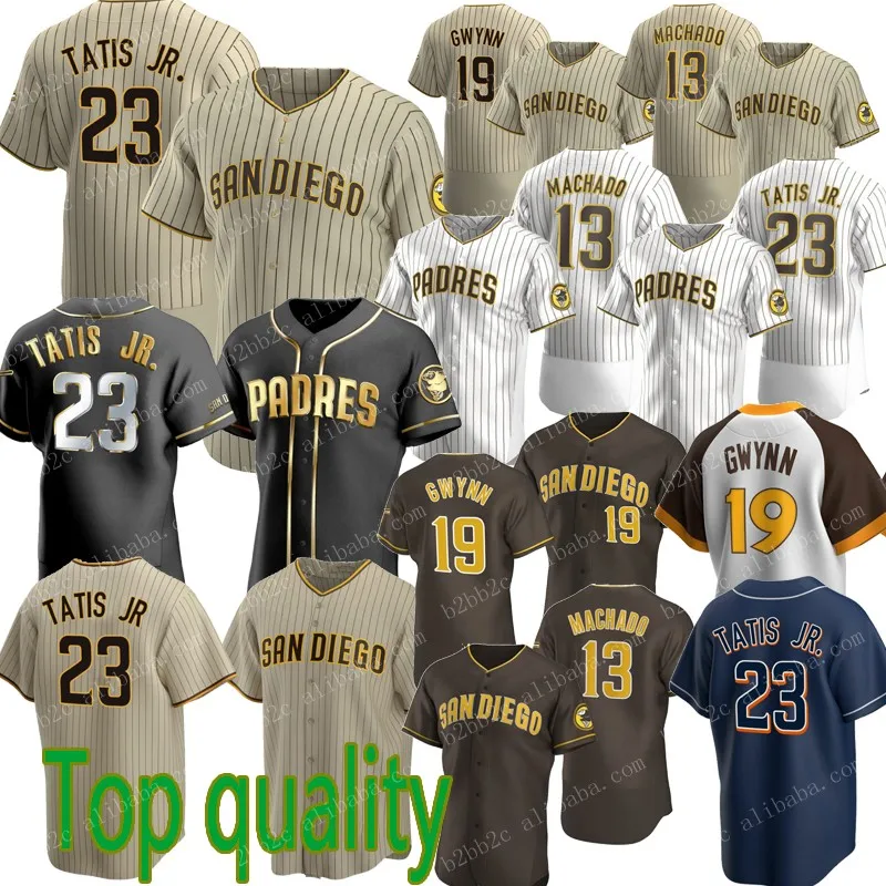 Men's San Diego Padres Black Limited & Gold Jersey - All Stitched