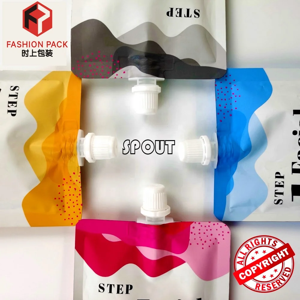 50ML 100ML 150ML 200ML Custom Aluminium Body Scrub Spout Pouch Sunscreen Sachets