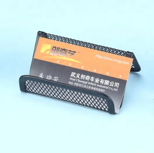 Модный металлический держатель для визитных карточек