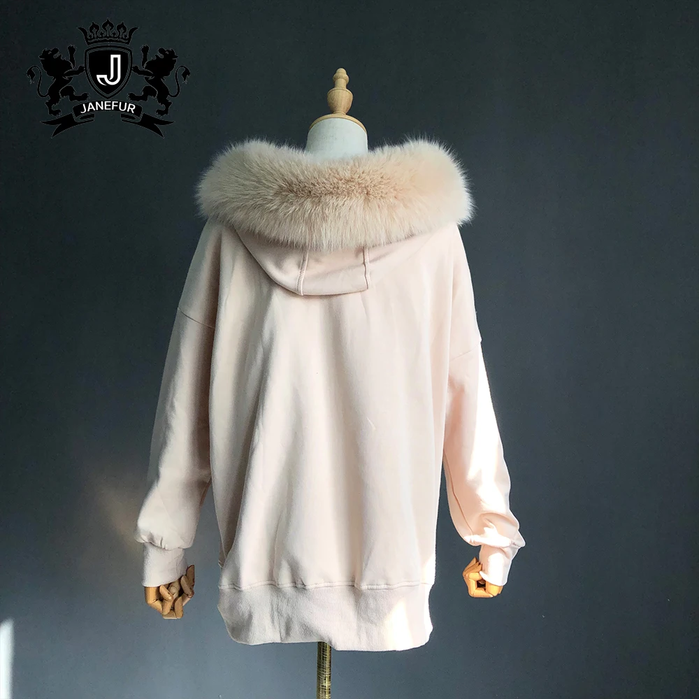 Multi Color Pullover Hoodie Factory Price Cheap Hoodie Sweatshirt With Fox Fur