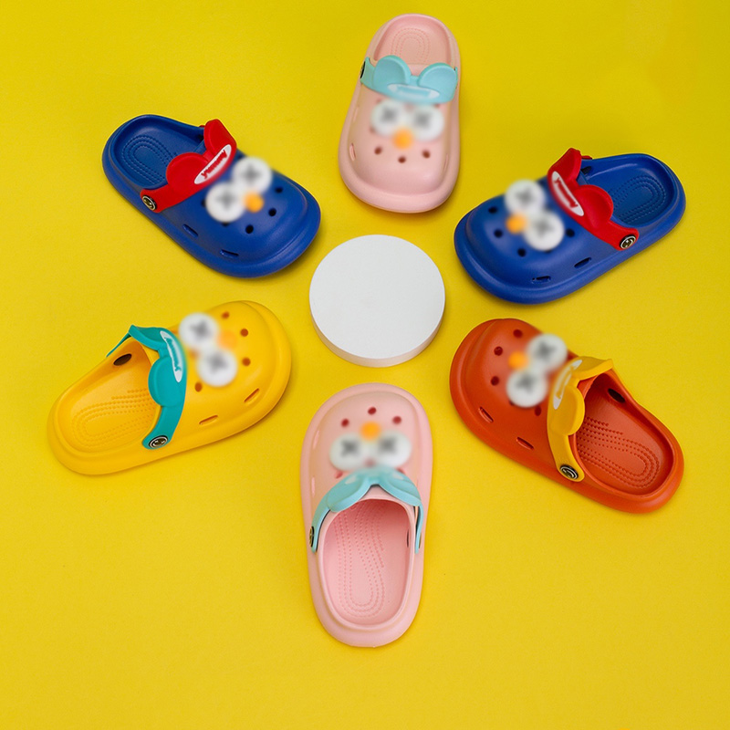 
EVA Высококачественная мультяшная узор унисекс безопасная Нескользящая легкая мягкая подошва детская обувь для забивания пляжные сандалии тапочки 