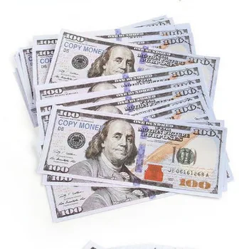 Prop Money for Movie Video, Spray Gun Paper Banknote Dollar US Party Props for Gifts Wedding Christmas