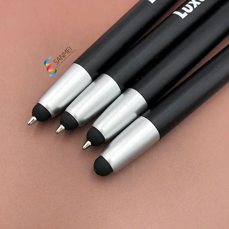 Advertising 3 in 1 Smart Stylus Promotional Light up Led Custom Ball Ballpoint Pen with Logo
