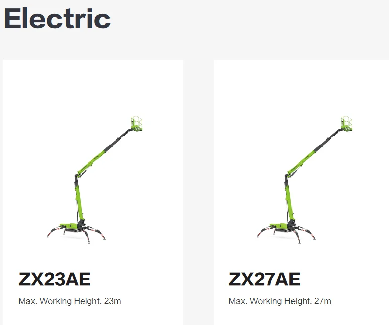 モン Product Spider Lifts Electric ZOO-/MLION ZX23AE Lithium