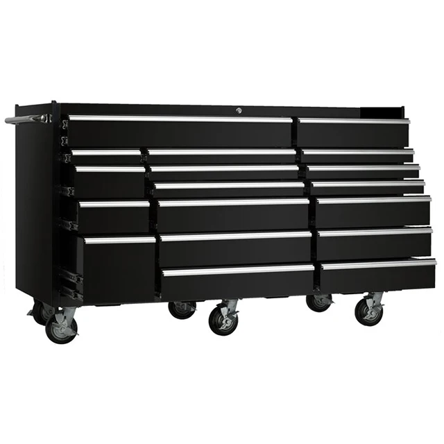 Customized 18 Drawers Big Tool Box Trolley Metal/Mechanic Tool Cart