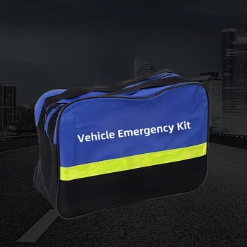 Reflective Triangle Warning Tape Foldable Car Safety Triangle Warning Kit Emergency Car Rescue Kit 12 piece set