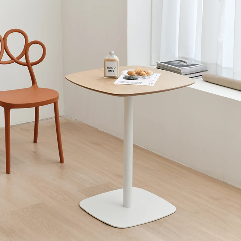 Современный нордический деревянный цвет МДФ/деревянная доска верхний квадратный обеденный стол для внутреннего и наружного кафе ресторанов