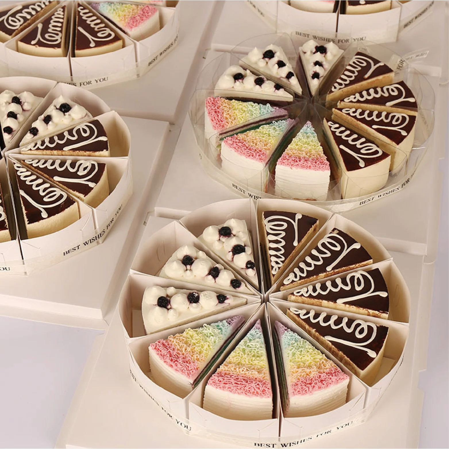 Mousse Cake Bottom Thickened Triangular Cut Cake Box Durian Melaleuca Box