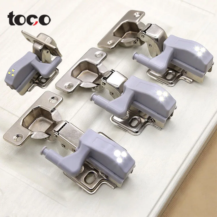 Toco Led Hinge Light Hinge Joint Fixture Light Duty Stainless Steel Door Hinge Smart Touch Cabinet Light
