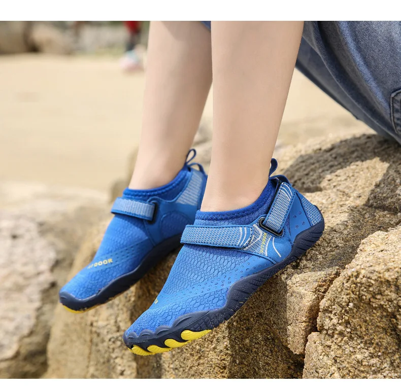 Children Anti Slip 5 Fingers Wading Shoes Beach Aqua Shoes Quick Dry Barefoot Upstream Surfing Slippers Hiking Water Shoes Kids