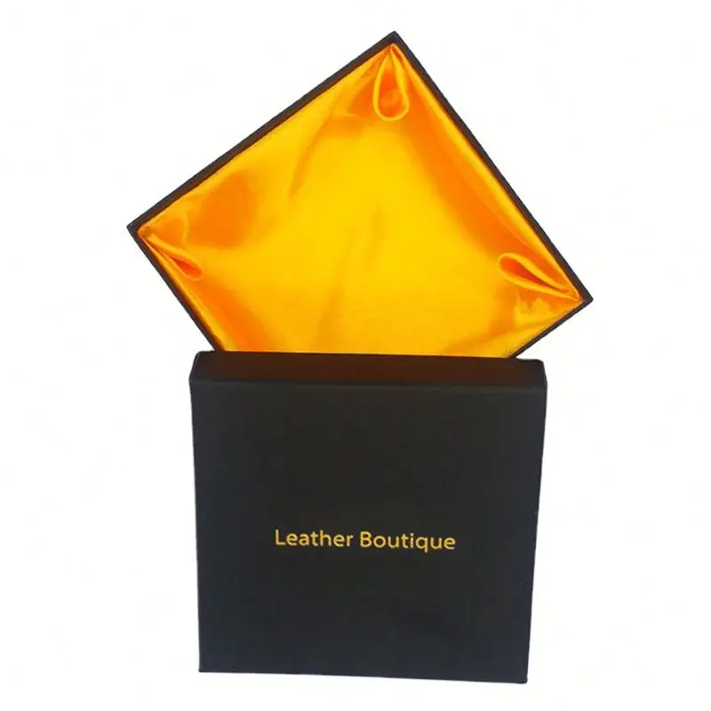 Custom Luxury Black Men Gift Boxes Packaging For Belt Display Packing