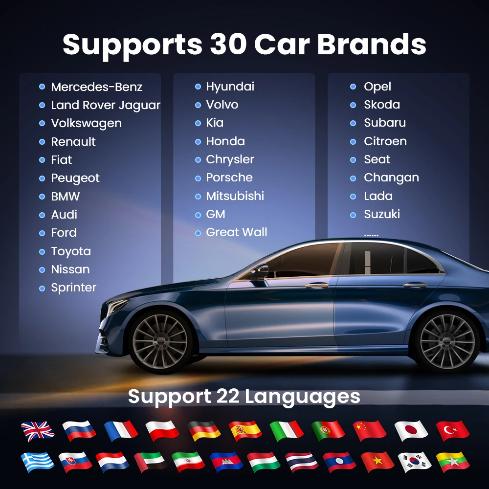 MUCAR BT200 Lite OBD2-Scanner OEM-Komplettdiagnosegerät für iOS und Android – Fehlercodeleser für Motorkontrollleuchte_voghion.com