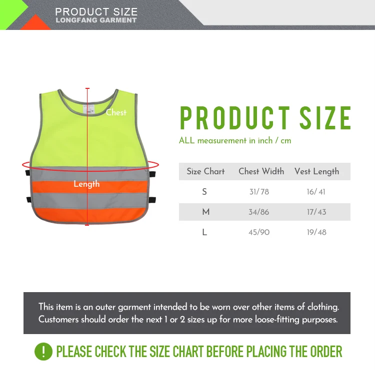 Customized Orange Cheap Reflective Vest Simple Work Vest High ...