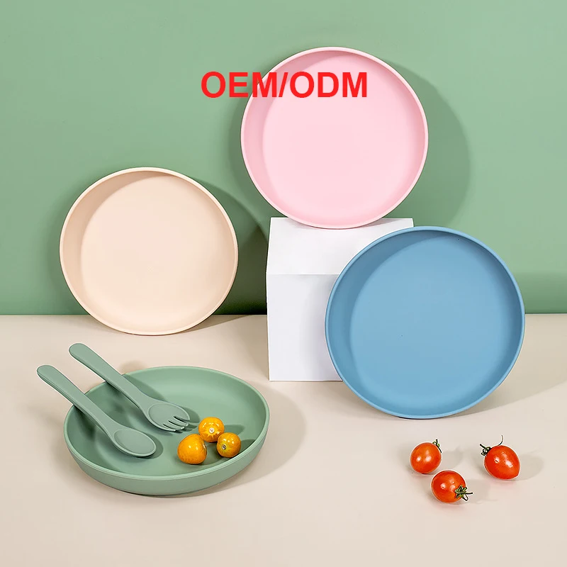 Utensílios de Mesa para Bebês de Grau Alimentício Personalizados Tigela de Silicone à Prova de Derramamento Sucção Forte Alimentação Moderna para Crianças à Prova d'Água  