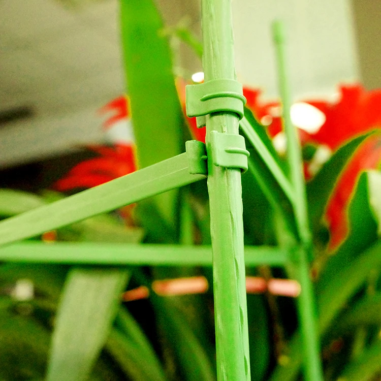 Adjustable Plastic Garden Supplies Plant Support Ring Trellis Stake