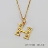 (Gold) letter H (including chain)