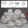 White silver-6 people set